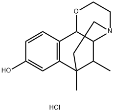 2'-hydroxy-5,9-dimethyl-8,2-epoxyethano-6,7-benzomorphan Struktur