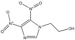 2-{4,5-bisnitro-1H-imidazol-1-yl}ethanol Struktur