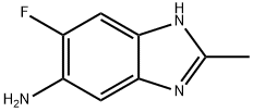 1H-Benzimidazol-5-amine,6-fluoro-2-methyl-(9CI) Struktur