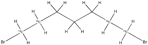 Heptamethylene  dibromide-1,2,6,7-13C4 Struktur