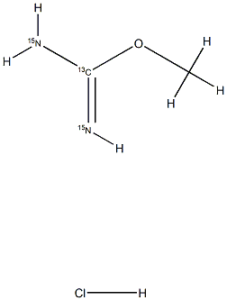 O-Methylisourea-13C,15N2  hydrochloride Struktur