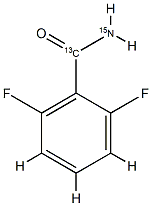 2,6-Difluorobenzamide-α-13C,15N Struktur