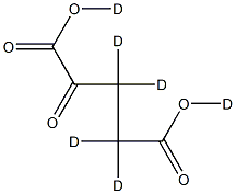 α-Ketoglutaric  acid-d6,  α-Ketopentanoic  acid-d6 Struktur