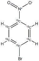 4-Bromonitrobenzene-13C6 Struktur