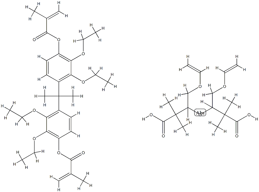 2,2'-(4-methacryloxydiethoxyphenyl)propane Struktur