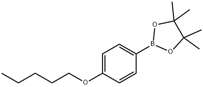 4,4,5,5-TETRAMETHYL-2-(4-(PENTYLOXY)PHENYL)-1,3,2-DIOXABOROLANE Struktur