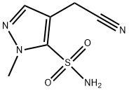 1H-Pyrazole-5-sulfonamide,4-(cyanomethyl)-1-methyl-(9CI) Struktur