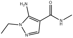 5-amino-1-ethyl-N-methyl-1H-pyrazole-4-carboxamide(SALTDATA: FREE) Struktur