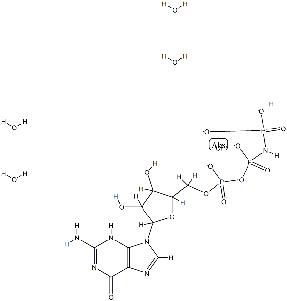 chromium (III) bidentate guanosine 5'-(beta,gamma-imido)triphosphate Struktur