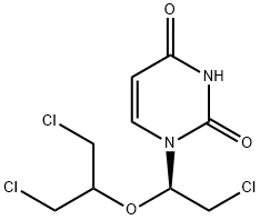 2',3',5'-trichloro-2',3',5'-trideoxy-2',3'-secouridine Struktur