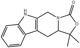 1H,3H-Oxazolo[3,4:1,6]pyrido[3,4-b]indol-3-one,  5,6,11,11a-tetrahydro-1,1-dimethyl- Struktur