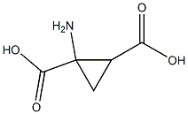 1,2-Cyclopropanedicarboxylicacid,1-amino-(9CI) Struktur