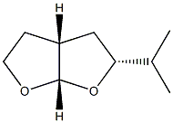 Furo[2,3-b]furan, hexahydro-2-(1-methylethyl)-, (2alpha,3aba,6aba)- (9CI) Struktur