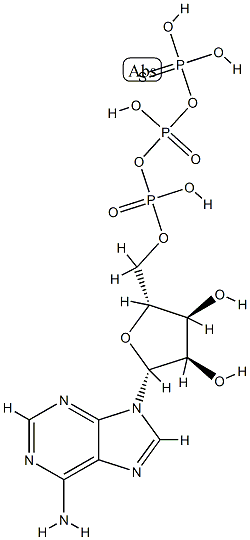 alpha-thioadenosine triphosphate Struktur