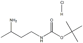 1-N-Boc-butane-1,3-diamine-HCl Struktur