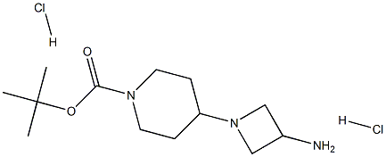 (1-BOC-PIPERIDIN-4-YL-AZETIDIN-3-YL)-AMINE-2HCl Struktur