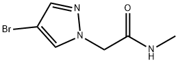 2-(4-bromo-1H-pyrazol-1-yl)-N-methylacetamide(SALTDATA: FREE) Struktur