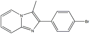 2-(4-bromophenyl)-3-methylimidazo[1,2-a]pyridine Struktur