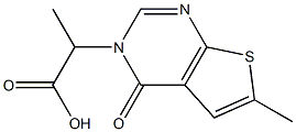 Thieno[2,3-d]pyrimidine-3(4H)-acetic  acid,  -alpha-,6-dimethyl-4-oxo- Struktur