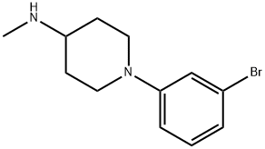 1-(3-BroMophenyl)-N-Methyl-4-piperidine Struktur