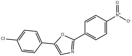 5-(4-chlorophenyl)-2-(4-nitrophenyl)-1,3-oxazole Struktur