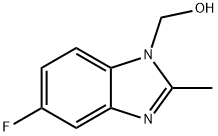 1H-Benzimidazole-1-methanol,5-fluoro-2-methyl-(9CI) Struktur