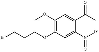 Ethanone, 1-[4-(3-bromopropoxy)-5-methoxy-2-nitrophenyl]- Struktur