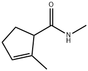 2-Cyclopentene-1-carboxamide,N,2-dimethyl-(9CI) Struktur