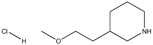 3-(2-Methoxyethyl)piperidine hydrochloride Struktur