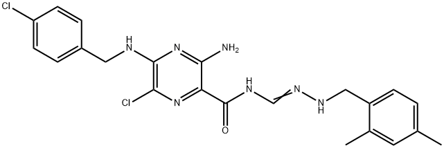 5-(N-4-chlorobenzyl)-N-(2',4'-dimethyl)benzamil Struktur