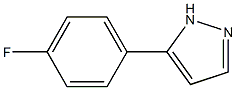 3(5)-(4-Fluorophenyl)-1H-pyrazole Struktur