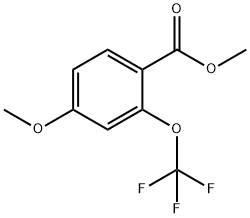 methyl 4-methoxy-2-(trifluoromethoxy)benzoate Struktur