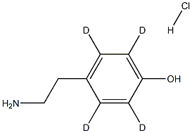 p-TyraMine-d4 Hydrochloride Struktur