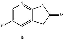 4-Bromo-5-fluoro-7-aza-2-oxindole Struktur