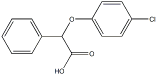 2-(4-(4-chlorophenyl)oxy)-2-phenylacetic acid Struktur