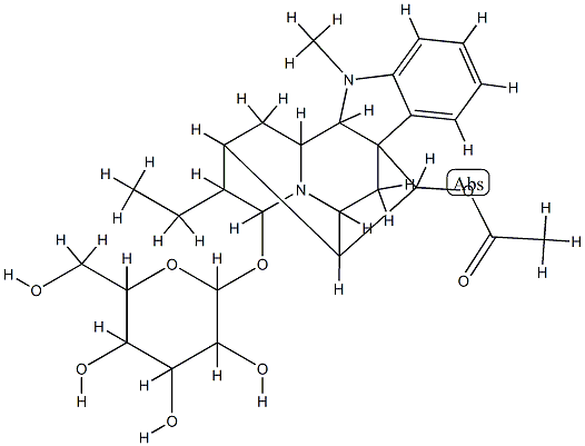 17-acetylrauglucine Struktur