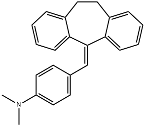 4-((10,11-Dihydro-5H-dibenzo[a,d][7]annulen-5-ylidene)methyl)-N,N-dimethylaniline Struktur