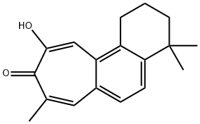 9H-Cyclohepta[a]naphthalen-9-one,1,2,3,4- tetrahydro-10-hydroxy-4,4,8-trimethyl- Struktur