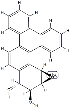 Anti-benzo(G)chrysene 11,12-dihydrodiol 13,14-epoxide Struktur