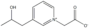 1-(1-carboxymethyl)-3-(2-hydroxypropyl)pyridinium betaine Struktur