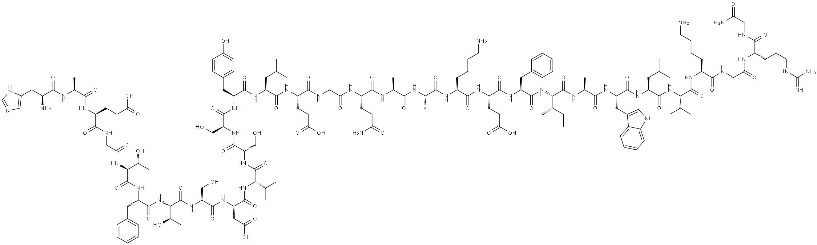 glucagon-like peptide I (7-36)amide Struktur