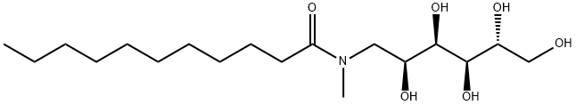 D-Glucitol, 1-deoxy-1-(methyl(1-oxoundecyl)amino)- Struktur