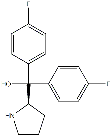 (R)-α,α-Bis(4-fluorophenyl)-2-pyrrolidineMethanol Struktur