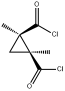 1,2-Cyclopropanedicarbonyldichloride,1,2-dimethyl-,cis-(9CI) Struktur