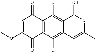 anhydrofusarubin lactol Struktur