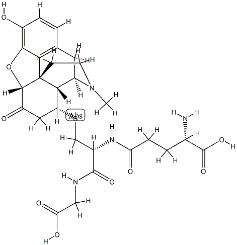 (glutathion-S-yl)dihydromorphinone Struktur