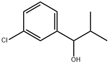 1-(3-chlorophenyl)-2-methylpropan-1-ol Struktur