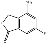 4-Amino-6-fluoro-3H-isobenzofuran-1-one Struktur