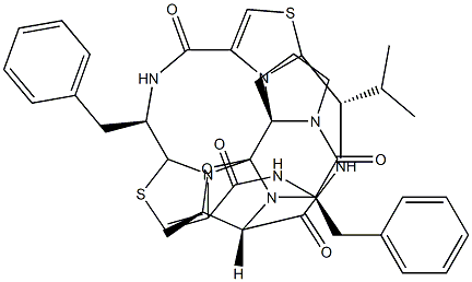 (7R,14S)-14-Demethyl-7-de(1-methylpropyl)-14-phenylmethyl-7-(1-methylethyl)ulicyclamide Struktur