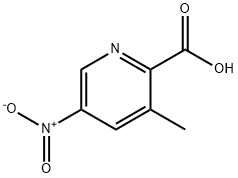 3-methyl-5-nitropyridine-2-carboxylic acid Struktur